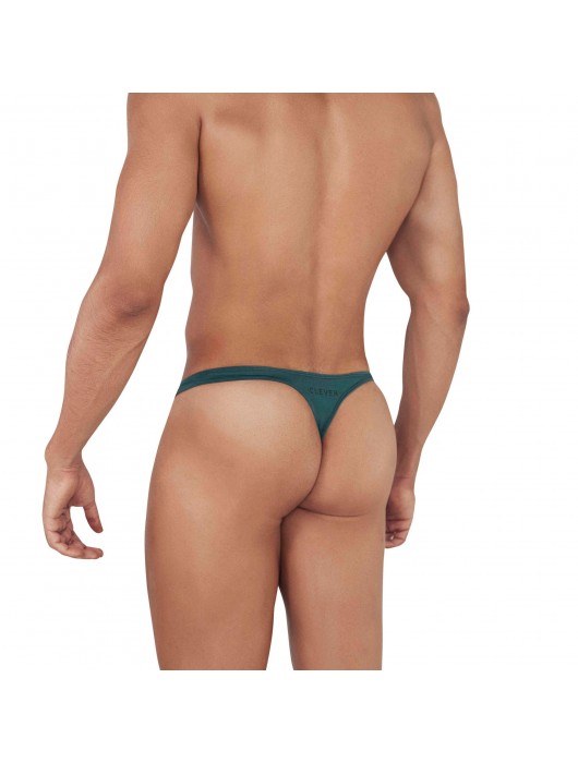 Зеленые мужские трусы-тонги с пряжками Flashing Thong - Clever Masculine Underwear купить с доставкой