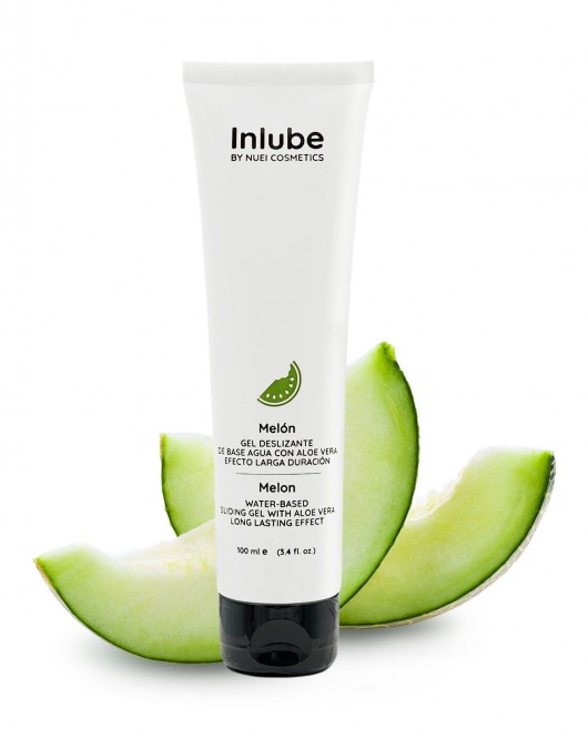 Лубрикант на водной основе Nuei Inlube с алоэ вера и ароматом дыни - 100 мл. - Nuei cosmetics - купить с доставкой в Хабаровске