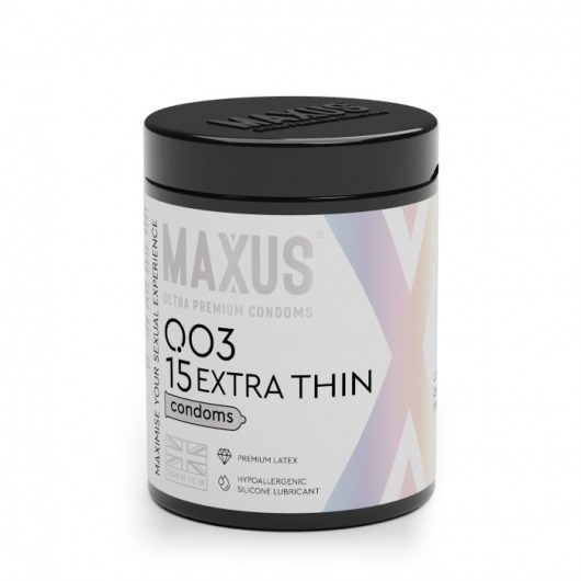 Экстремально тонкие презервативы MAXUS 003 Extra Thin - 15 шт. - Maxus - купить с доставкой в Хабаровске