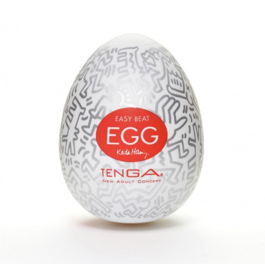Мастурбатор-яйцо Keith Haring EGG PARTY - Tenga - в Хабаровске купить с доставкой