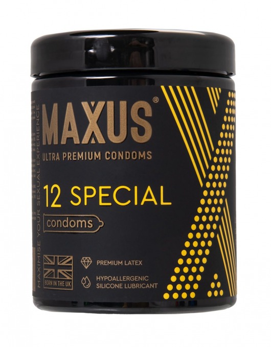 Презервативы с точками и рёбрами MAXUS Special - 12 шт. - Maxus - купить с доставкой в Хабаровске