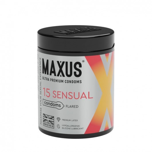 Анатомические презервативы MAXUS Sensual - 15 шт. - Maxus - купить с доставкой в Хабаровске
