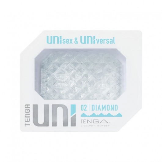 Прозрачный мастурбатор-стимулятор Tenga Uni Diamond - Tenga - в Хабаровске купить с доставкой