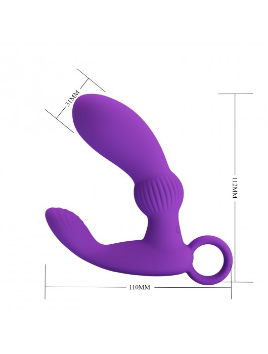 Фиолетовый вибромассажёр для массажа простаты Cayla - 11,2 см. - Baile - в Хабаровске купить с доставкой