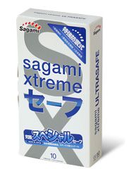 Презервативы Sagami Xtreme Ultrasafe с двойным количеством смазки - 10 шт. - Sagami - купить с доставкой в Хабаровске