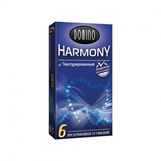 Текстурированные презервативы Domino Harmony - 6 шт. - Domino - купить с доставкой в Хабаровске