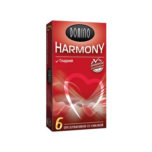 Гладкие презервативы Domino Harmony - 6 шт. - Domino - купить с доставкой в Хабаровске