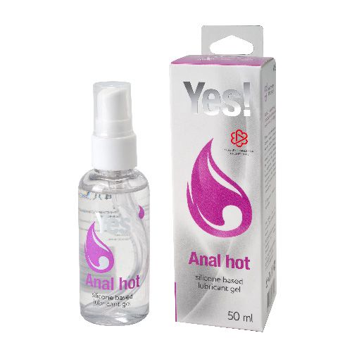 Согревающая силиконовая гель-смазка Yes Anal hot - 50 мл. - Sitabella - купить с доставкой в Хабаровске