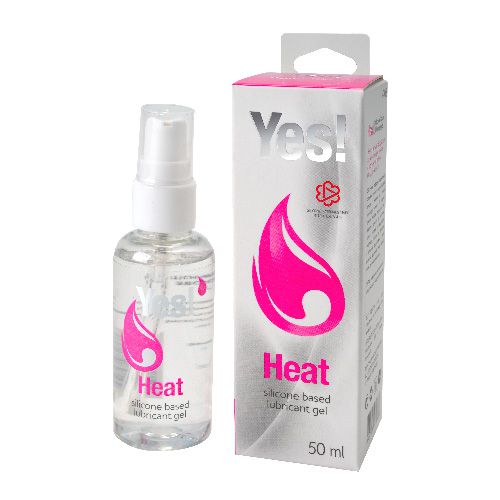 Возбуждающая силиконовая вагинальная смазка Yes Heat - 50 мл. - Sitabella - купить с доставкой в Хабаровске