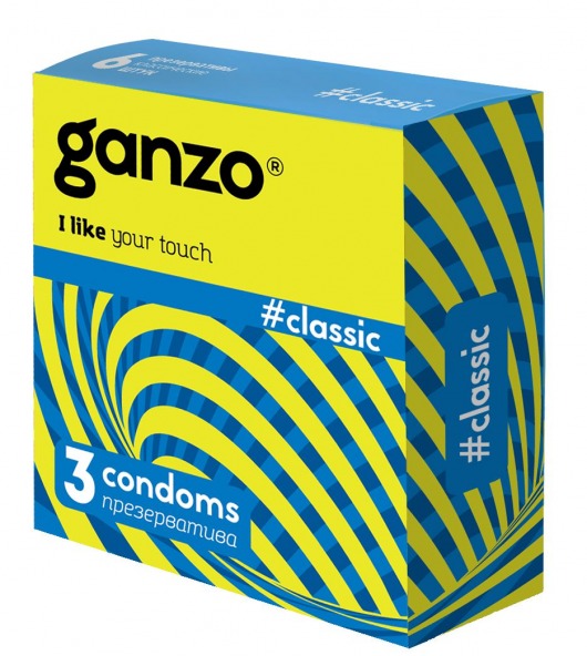 Классические презервативы с обильной смазкой Ganzo Classic - 3 шт. - Ganzo - купить с доставкой в Хабаровске