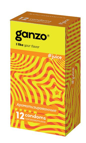 Ароматизированные презервативы Ganzo Juice - 12 шт. - Ganzo - купить с доставкой в Хабаровске