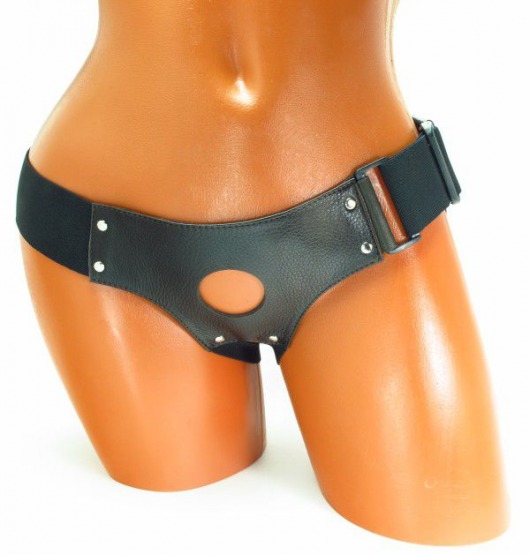 Трусики для страпона коричневого цвета - БДСМ Арсенал - купить с доставкой в Хабаровске