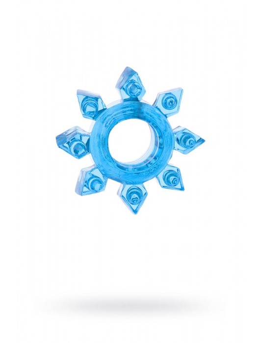 Голубая гелевая насадка-звезда - Toyfa Basic - в Хабаровске купить с доставкой