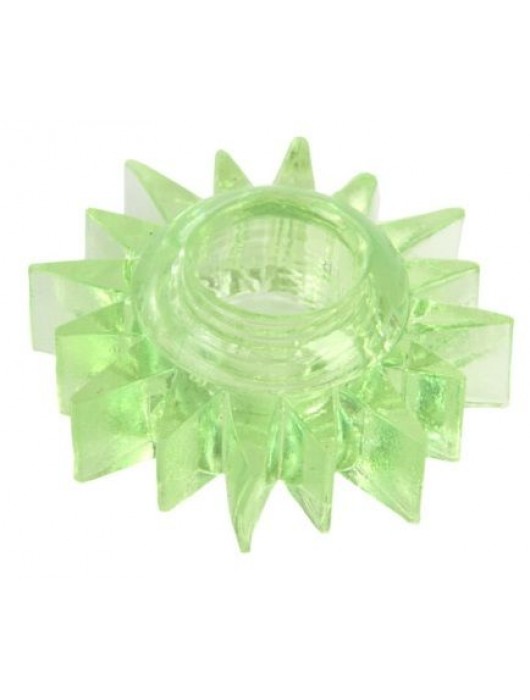 Зеленое эрекционное кольцо-солнце - Toyfa Basic - в Хабаровске купить с доставкой