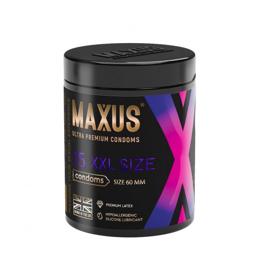 Презервативы увеличенного размера Maxus XXL - 15 шт. - Maxus - купить с доставкой в Хабаровске