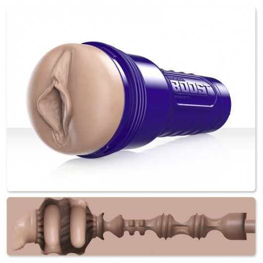 Телесный мастурбатор-вагина Fleshlight Boost Bang - Fleshlight - в Хабаровске купить с доставкой