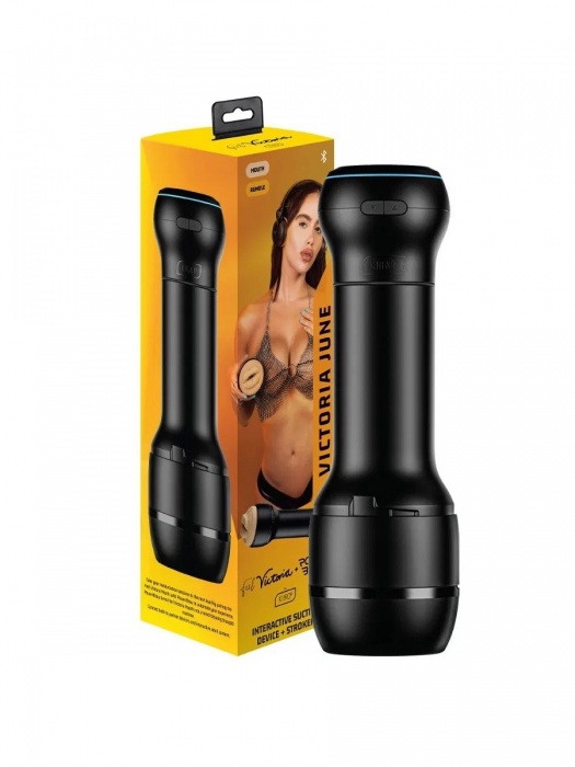 Мастурбатор-ротик с интерактивной насадкой PowerBlow   FeelVictoria Mouth - Kiiroo - в Хабаровске купить с доставкой