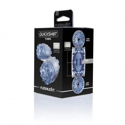 Мастурбатор Fleshlight Quickshot Turbo Blue Ice - Fleshlight - в Хабаровске купить с доставкой