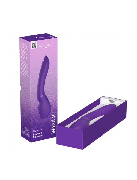 Фиолетовый жезловый вибратор We-Vibe Wand 2 - 27,3 см. - We-vibe