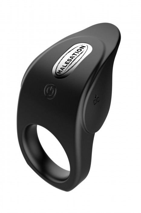 Черное эрекционное виброкольцо Vibro Lust Ring - MALESATION - в Хабаровске купить с доставкой