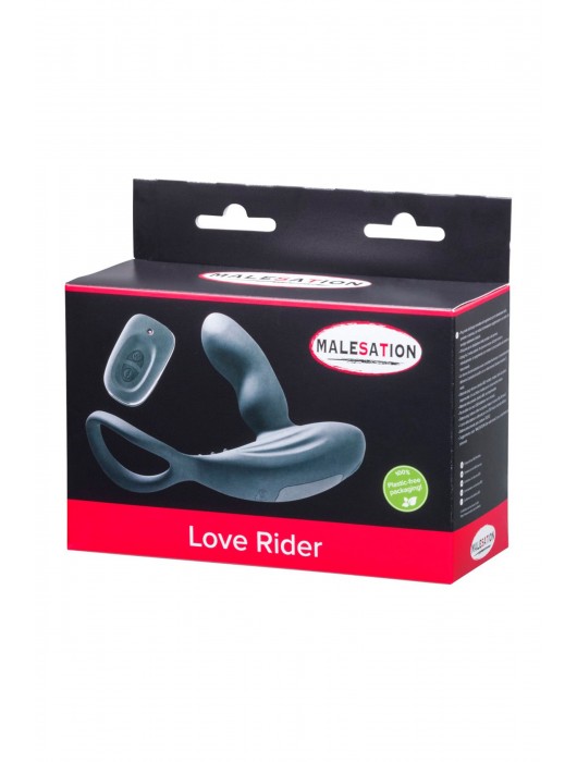 Стимулятор простаты с эрекционным кольцом Love Rider - MALESATION - в Хабаровске купить с доставкой