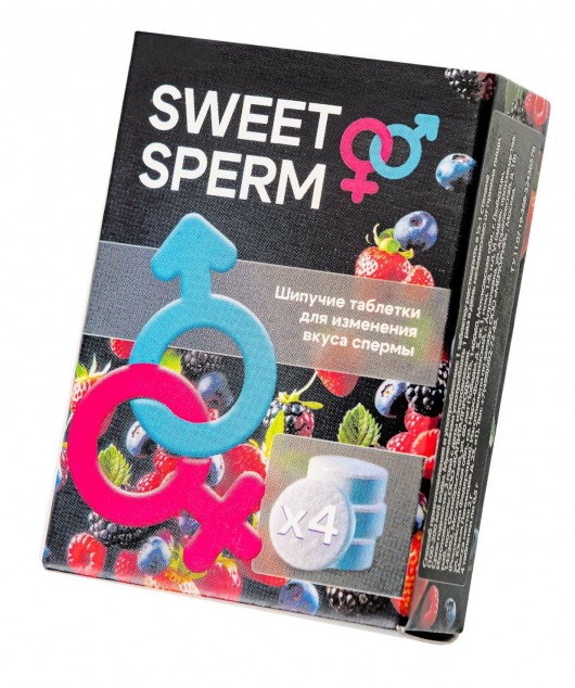 Шипучие таблетки для мужчин Sweet Sperm для изменения вкуса спермы (4 шт. по 0,5 гр.) - Капиталпродукт - купить с доставкой в Хабаровске