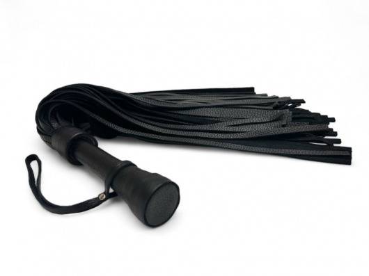 Черная профессиональная плеть Luxury Arsenal - 55 см. - БДСМ Арсенал - купить с доставкой в Хабаровске