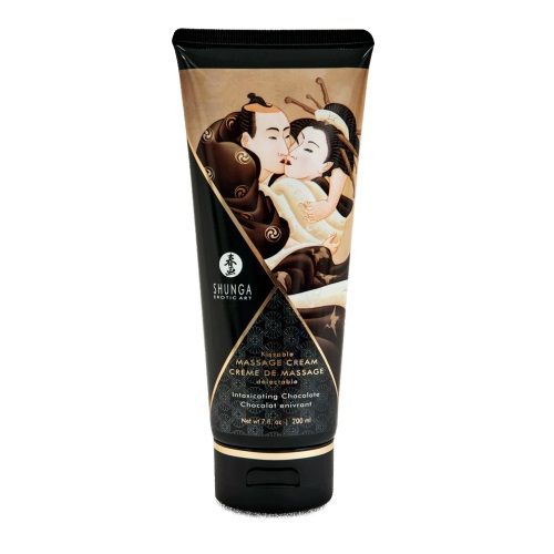 Массажный крем для тела с ароматом шоколада Intoxicating Chocolate - 200 мл. - Shunga - купить с доставкой в Хабаровске