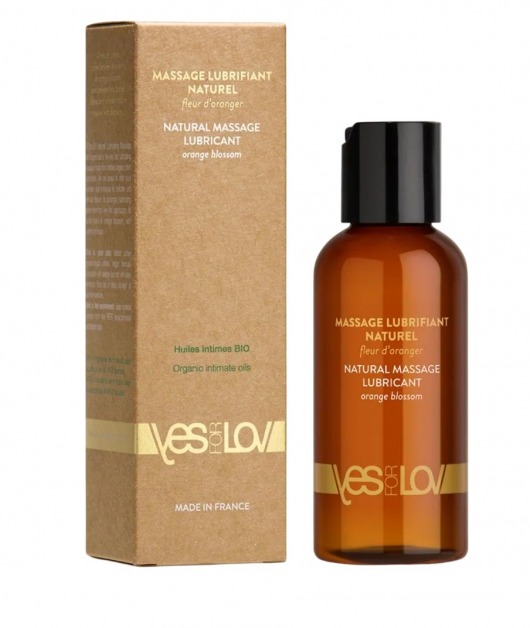 Натуральная массажная смазка Natural Lubricant Orange Blossom - 100 мл. - YESforLOV - купить с доставкой в Хабаровске