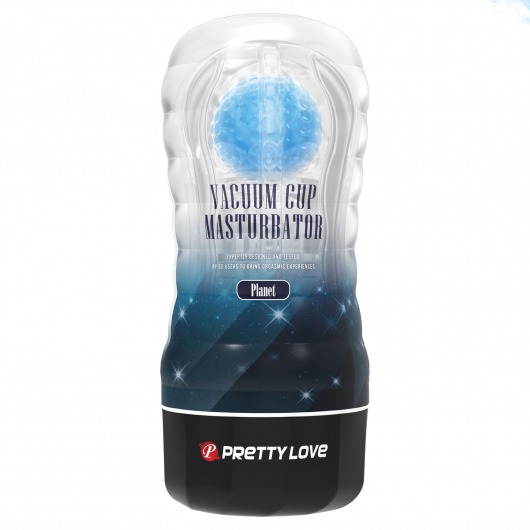 Прозрачный текстурированный мастурбатор Vacuum Cup Masturbator Planet - Baile - в Хабаровске купить с доставкой