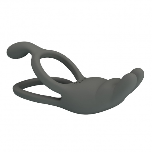 Серое эрекционное виброкольцо Dwayne - Baile - в Хабаровске купить с доставкой