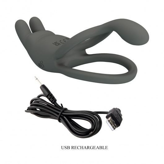 Серое эрекционное виброкольцо Dwayne - Baile - в Хабаровске купить с доставкой