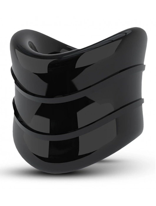 Черное эрекционное кольцо на мошонку Beef Ball Stretcher Snug X Long - Blush Novelties - в Хабаровске купить с доставкой