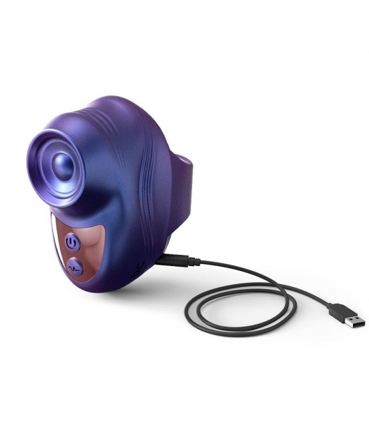 Синий клиторальный стимулятор на палец Kisscool - Love to Love