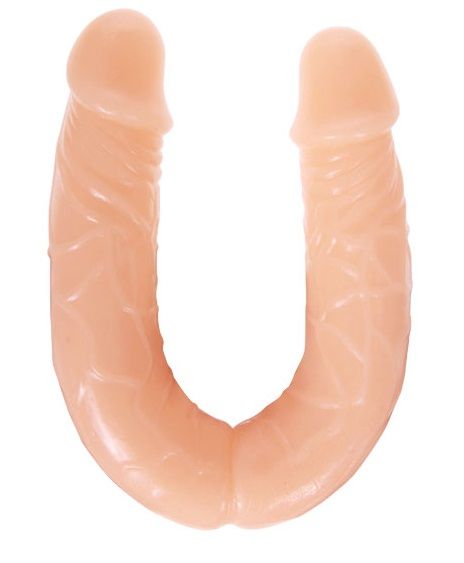 Двухголовый телесный фаллоимитатор - 35,9 см. - Baile