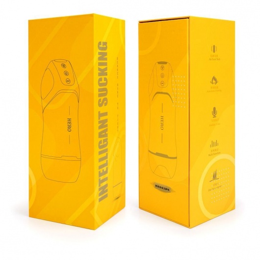 Белый вибромастурбатор Hero с режимом вакуума - A-LOVING - в Хабаровске купить с доставкой