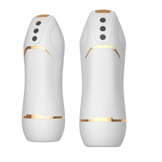 Белый вибромастурбатор Hero с режимом вакуума - A-LOVING - в Хабаровске купить с доставкой