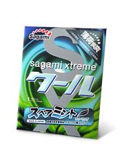 Презерватив Sagami Xtreme Mint с ароматом мяты - 1 шт. - Sagami - купить с доставкой в Хабаровске