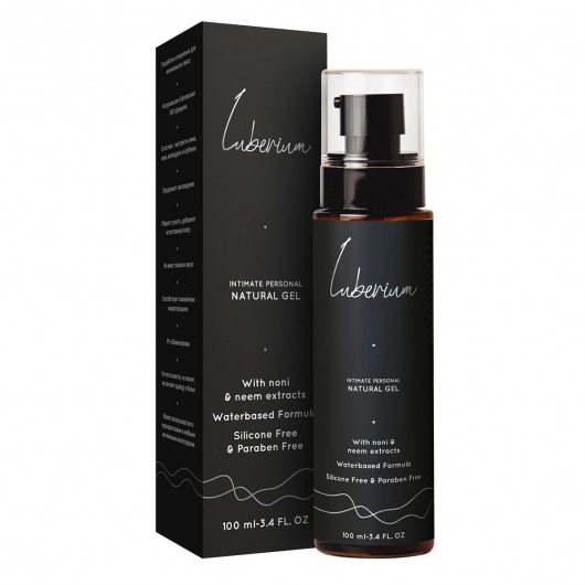 Интимный гель на водной основе с экстрактами нони и нима Luberium Natural Gel - 100 мл. - Luberium - купить с доставкой в Хабаровске