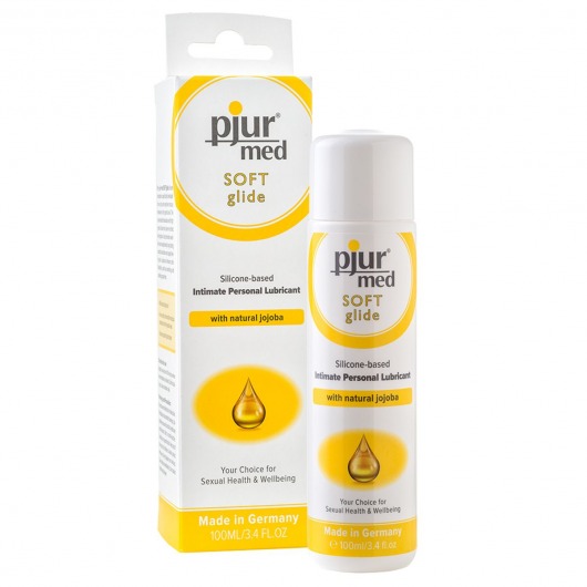 Силиконовый лубрикант с жожоба pjur MED Soft glide - 100 мл. - Pjur - купить с доставкой в Хабаровске