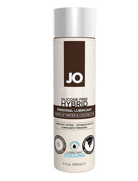 Водно-масляный лубрикант с охлаждающим эффектом JO Silicon free Hybrid Lubricant COOLING - 120 мл. - System JO - купить с доставкой в Хабаровске