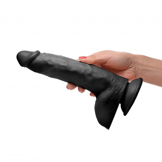 Черный фаллоимитатор Beefy Brad 9’’ Dildo with Balls - 22,4 см. - XR Brands