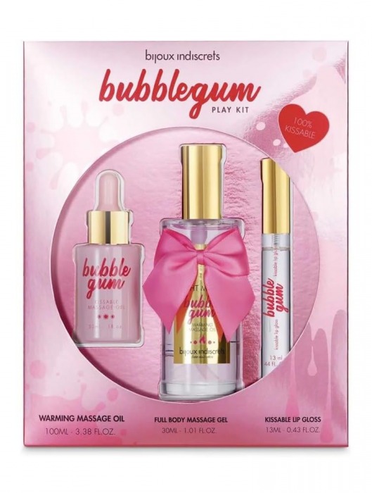 Набор средств для массажа и ласк Bubblegum Play Kit - Bijoux Indiscrets - купить с доставкой в Хабаровске
