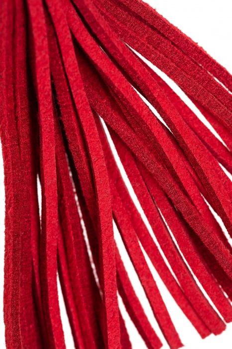 Зажимы на соски «Вилки» с красными кисточками из замши - Pecado - купить с доставкой в Хабаровске