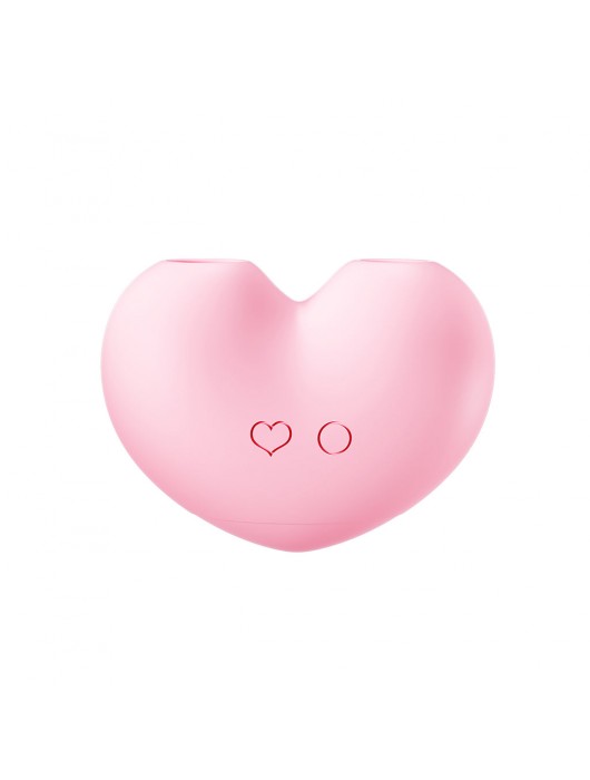 Розовый вакуумный стимулятор Heart в форме сердца - BeYourLover