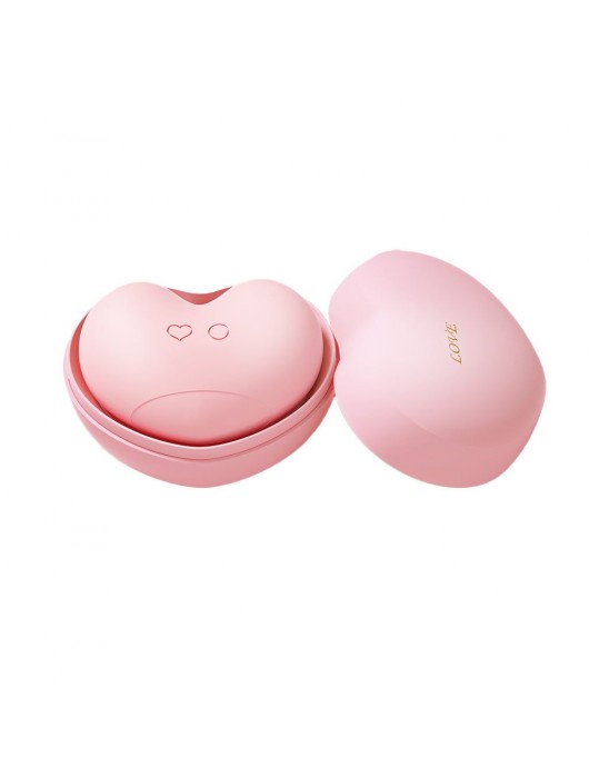 Розовый вакуумный стимулятор Heart в форме сердца - BeYourLover