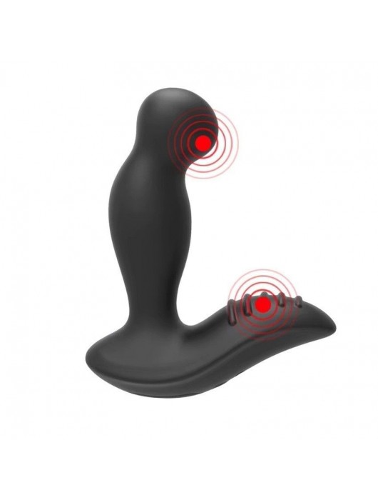 Черный вибромассажер простаты 3,5’’ P-spot Massager - 12,5 см. - Erokay - в Хабаровске купить с доставкой