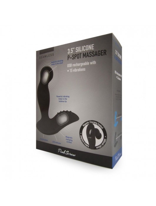 Черный вибромассажер простаты 3,5’’ P-spot Massager - 12,5 см. - Erokay - в Хабаровске купить с доставкой