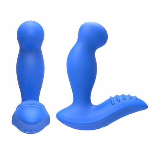 Синий вибромассажер простаты 3,5’’ P-spot Massager - 12,5 см. - Erokay - в Хабаровске купить с доставкой