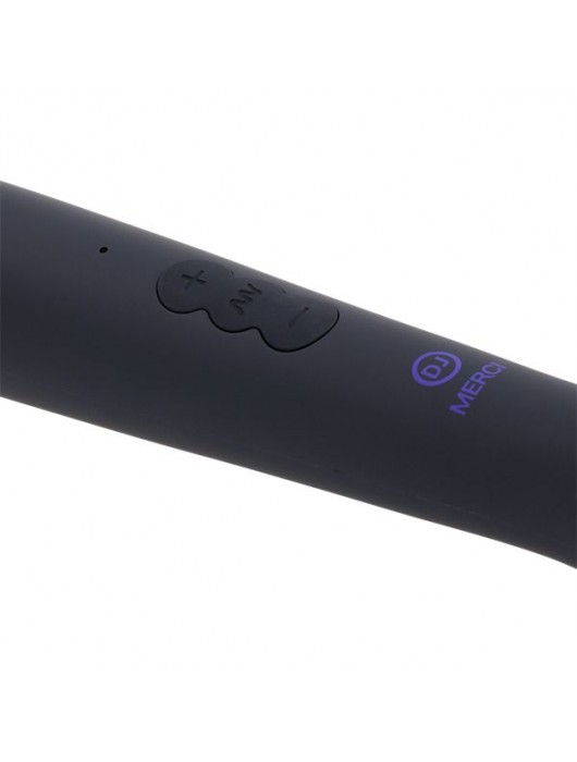Черный жезловый вибромассажёр Merci Power Wand - Doc Johnson